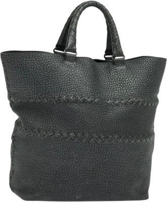 Bottega Veneta Pre-owned Tote Bags, female, Gray, Size: ONE SIZE Pre-owned Vintage Tote Bag