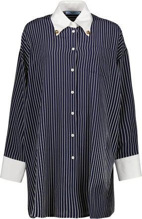 Prada Dames, Blouses & Shirts, Blauw, Maat: 2XS