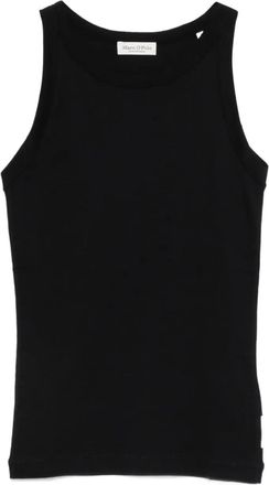 Marc O'Polo racer-back top - women - Organic Cotton - L - Black