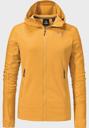 Sch&ouml;ffel Fleecejacke SCH&Ouml;FFEL Mountain Fleece Hoody Style Blaueis WMS, Damen, Gr. 38, orange (5405, orange), Oberstoff : 94% Polyester 6% Elasthan, regular fit
