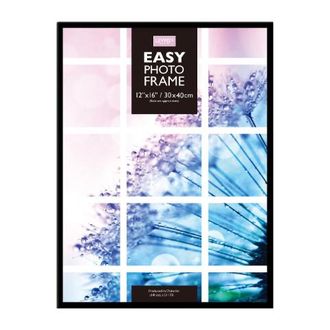Lewis's Picture Photo Frame Easy - 30 x 40cm 12 x 16 - Black | TJ Hughes