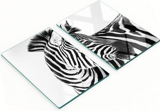 OEM Eleganti E Resistenti Lavagne In Vetro Con Stampa Zebrata Effetto Neve, 2x40x52 Cm