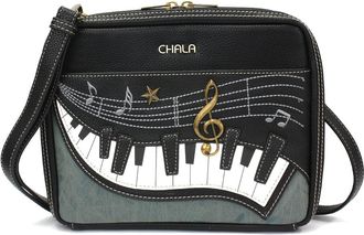 Chala Companion Organizer Crossbody with Adjustable Strap and Built-In Wallet, Piano - Indigo, One Size