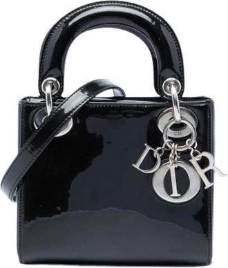 Dior Pre-owned Lady Dior - Dames - Vintage Handtas - Zwart - ONE Size - Leer - Vintage