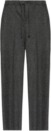 Etro Broek met Logo - Heren - Broeken - Grijs - Maat: L Leer