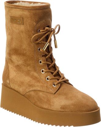 Celine Celine Austin Lace-Up Suede Boot