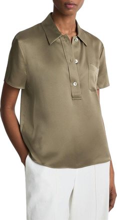 Vince Silk Polo Shirt