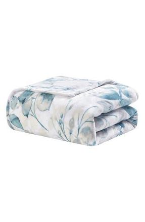 Luxury Home Floral Fleece Throw Blanket in Dempsey at Nordstrom Rack, Size Queen