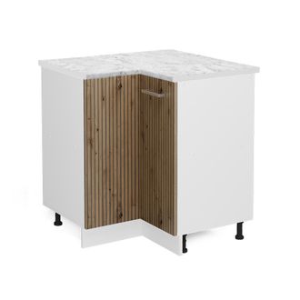 Vicco Armario De Esquina R-line, Roble Artesanal, 75.6 Cm, Et M&aacute;rmol