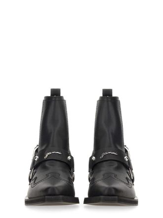 Ganni Chelsea Western Boot - Black