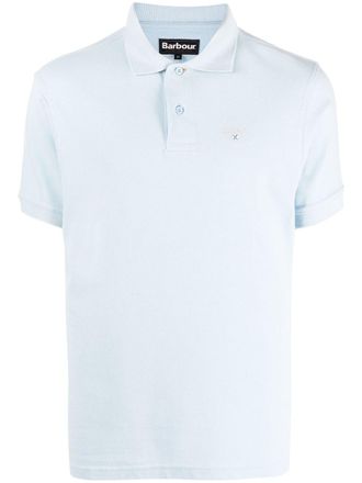 Barbour Poloshirt met geborduurd logo - Blauw