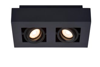 Lucide XIRAX Dimmable Stylish Rotatable Indoor Ceiling Spotlight GU10 in Black
