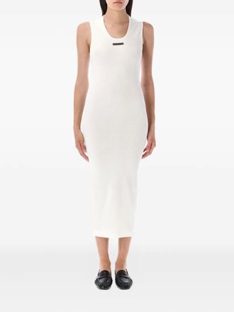 Fear of God Geribbelde midi-jurk - Wit