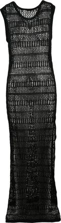 P.A.R.O.S.H. Black Cotton Polyester Womens Dress