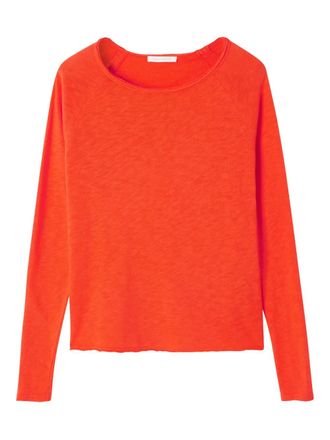 American Vintage long-sleeve boat-neck T-shirt - Orange