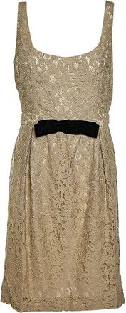 Moschino lace mini dress - Neutrals
