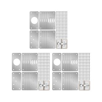 OEM Paquete De 36 Kits De Reparaci&oacute;n De Bisagras: Placa De Reparaci&oacute;n De Bisagras Para Puertas De Armarios, Placa De Fijaci&oacute;n De Bisagras Para Armarios De