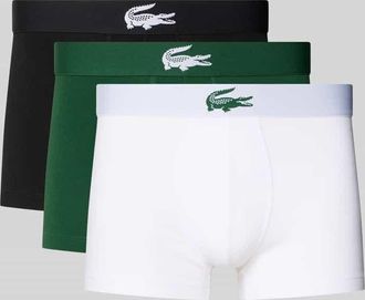 Lacoste Trunks aus Baumwoll-Mix im 3er-Pack in Gruen, Gr&ouml;&szlig;e XXL