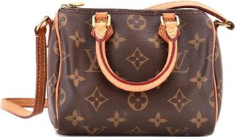 Louis Vuitton Speedy Bandouliere Bag Monogram Canvas Nano crossbody bag - Bruin