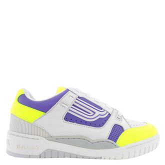 Bally Kuba White Lambskin Sneakers, Brand Size 38 ( US Size 7.5 )
