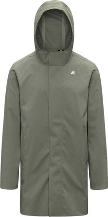 K-Way Green Hood Parka Jacket
