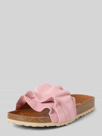 Verbenas Sandalette aus Leder Modell ROCIO SERRAJE VOLANTE in Pink, Gr&ouml;&szlig;e 42