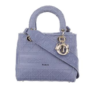 Dior Pre-owned Dior Medium Canvas Cannage Lady D Lite 50-MA-0270