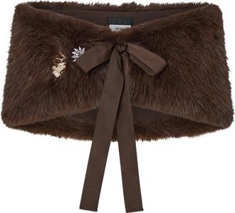 Liu Jo Bontho met Spelden - Dames - Wintersjaals - Bruin - ONE Size - Accessoires