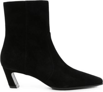 Stuart Weitzman Black Stassi Zip Boots