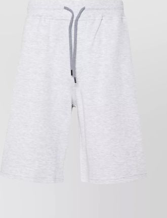 Brunello Cucinelli bermuda shorts in cotton blend jersey texture