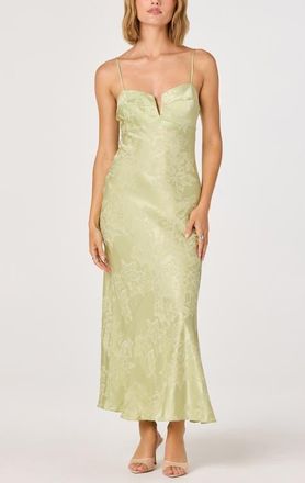 ASTR the Label Tyla Sleeveless Maxi Dress in Sage at Nordstrom, Size X-Small