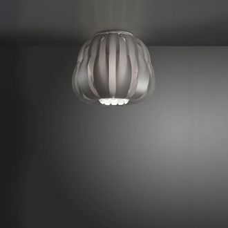 Linea Zero Linea Zero - Plafoniera Moderna 1 Luce Queen In Polilux Silver D25 Made In Italy