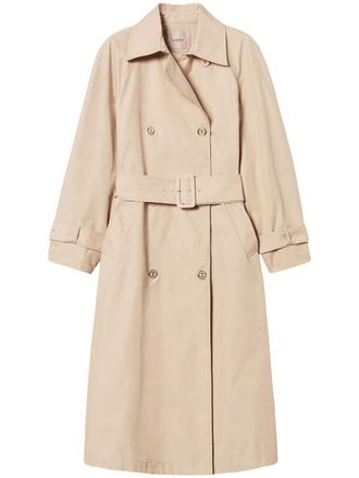 Twin-Set double-breasted trench coat - Neutrals
