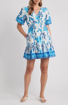 Lilly Pulitzer Kentlee Print Fit & Flare Dress in Coconut Swayin In The Breeze at Nordstrom, Size 14