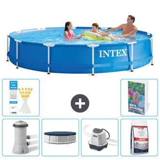 Intex Piscina Con Estructura Redonda - 366x76 Cm - 7-piezas S301