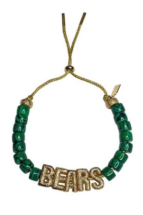 Lucky Star Womens Eye Candy Bears Id Bracelet In Green