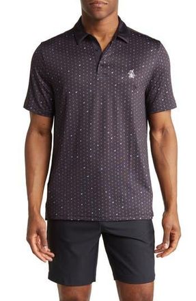 Original Penguin Novelty Print Polo Shirt in Caviar at Nordstrom Rack, Size Xx-Large