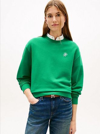 Tommy Hilfiger Logo Embroidery Crew Neck Sweatshirt