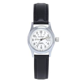 Peugeot Nurses Sports Calendar Leather Watch- 25MM in White at Nordstrom