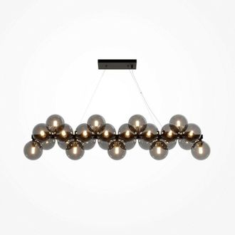 Maytoni Maytoni Maytoni Dallas Modern 25 Light Bar Pendant Ceiling Light Black, Black Shade, G9