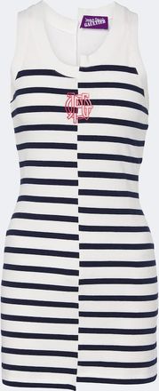 Jean Paul Gaultier Abito corto in jersey di misto cotone a righe