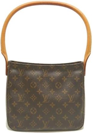 Louis Vuitton Pre-owned Vintage Monogram Shoulder Bag - Dames - Vintage Schoudertas - Bruin - ONE Size - Vintage