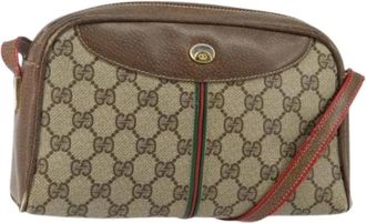 Gucci Pre-owned Vintage Cross Body Tas - Dames - Vintage Schoudertas - Beige - ONE Size - Vintage