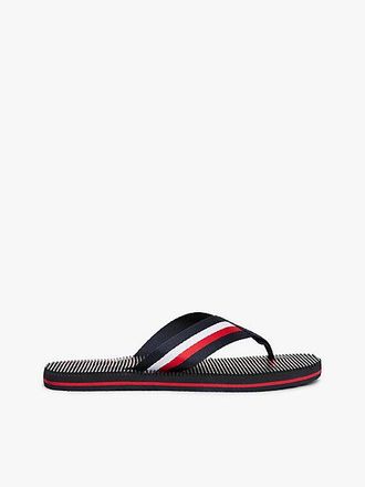 Tommy Hilfiger Logo Massage Footbed Flip-Flops