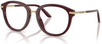 Dolce & Gabbana 50mm Phantos optical glasses in Red at Nordstrom