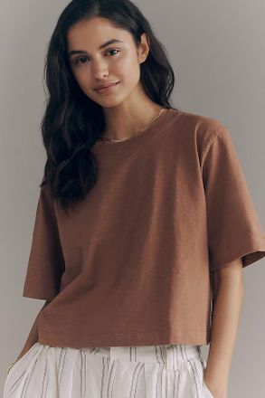 Maeve The Corey Short-Sleeve Boxy Tee by Maeve