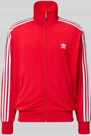 adidas Originals Sweatjacke mit Stehkragen in Rot, Größe XL