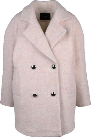 Twin-Set Pink Double-Breasted Coat