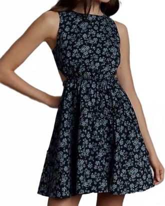 English Factory Sleeveless Cutout Mini Dress In Blue