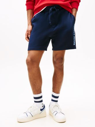 Tommy Jeans Sweatshorts TOMMY JEANS TJM RLX NEW CLSSCS BEACH SHORT, Herren, Gr. M, N-Gr, blau (schwarz night navy), Sweatware, Obermaterial: 100% Baumwolle, unifa